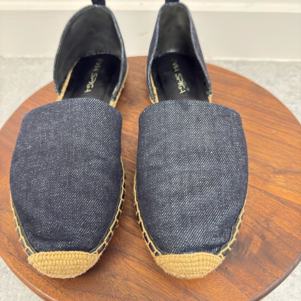 Via Spiga Denim Espadrille Loafers New w/o box Size 10‎ (EU-40)